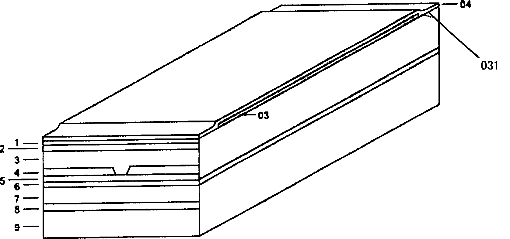 High power 650nm semiconductor laser for digital multi-purpose optical disks and manufacturing method