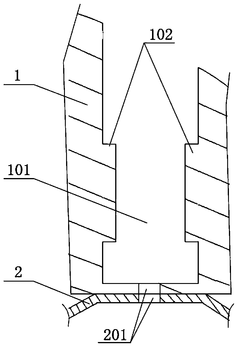 Quick disassembly and assembly structure of the rear shell of electronic equipment