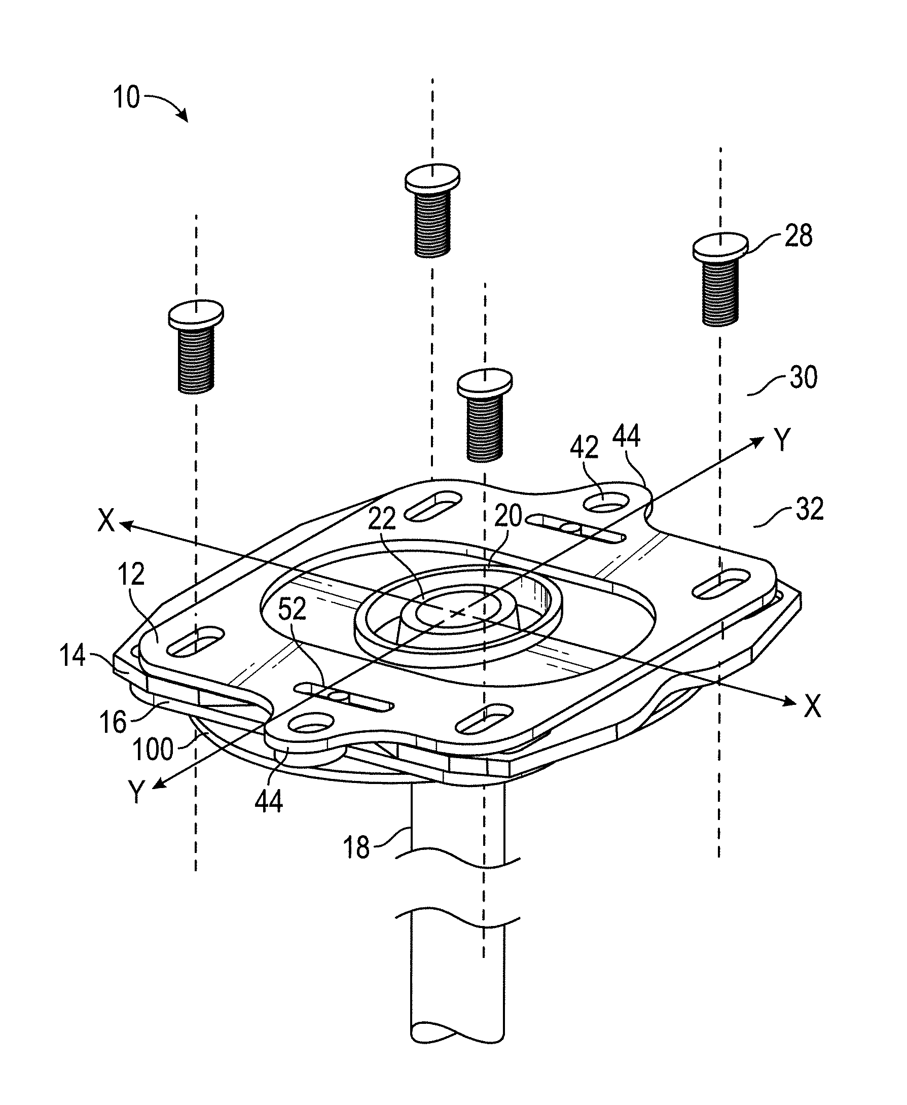 Plates Allowing Adjustment of Caster and Camber