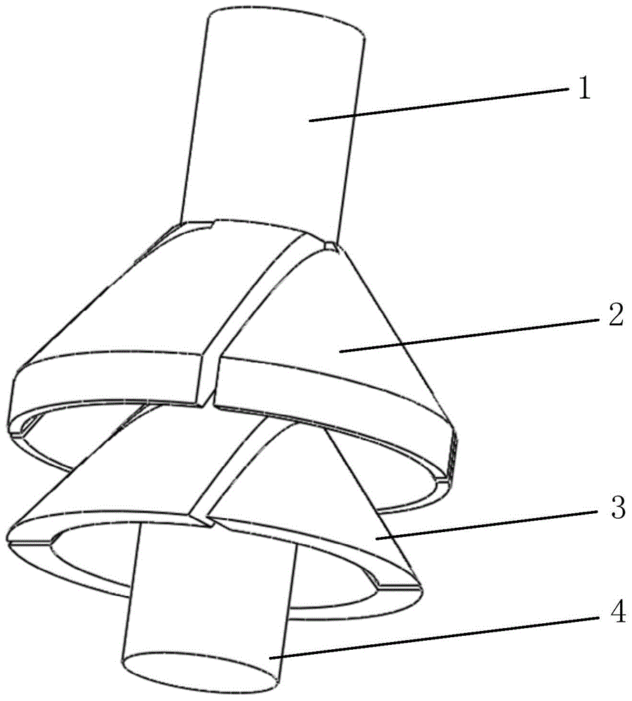 Contact of transverse magnetic field of novel vacuum arc-extinguishing chamber