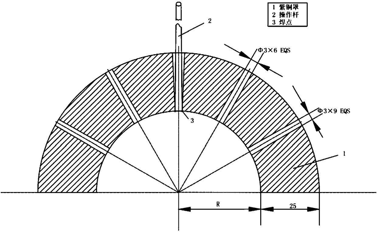 A method for smelting zinc-copper-titanium master alloy using self-dissolving copper bell jar