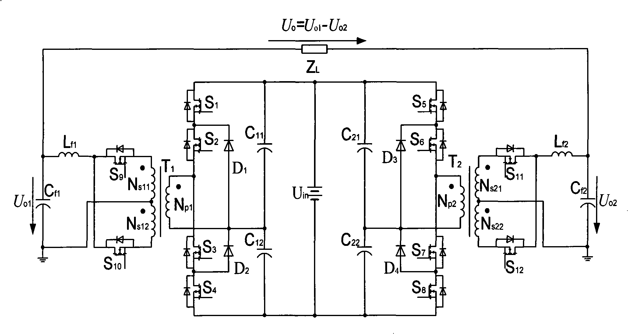 Tri-level half-bridge single-stage inverter and control method