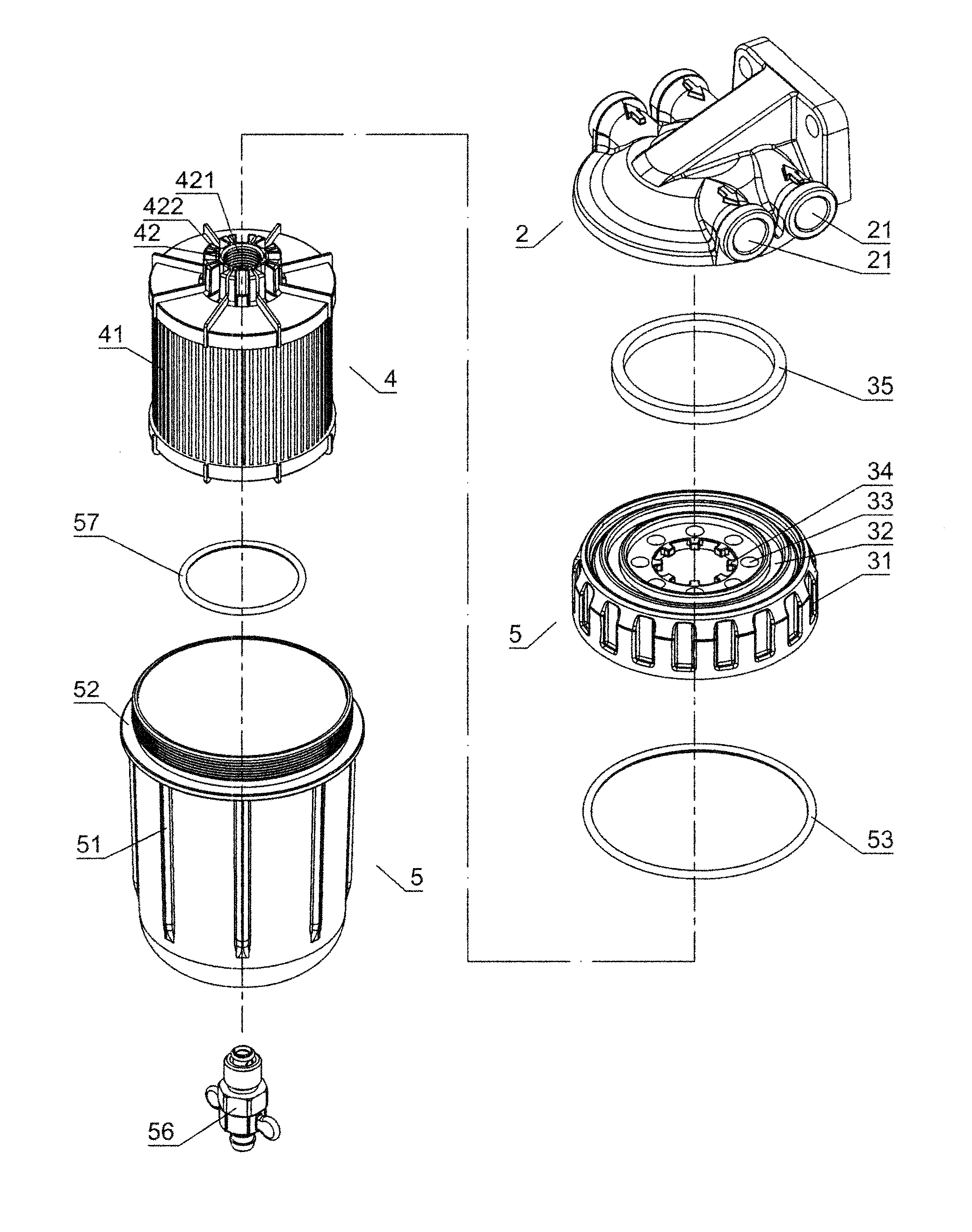 Marine Water Separating Fuel Filter