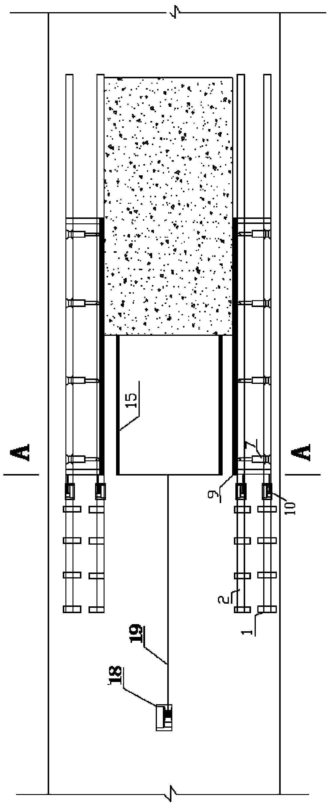 A box culvert sliding form construction device and method