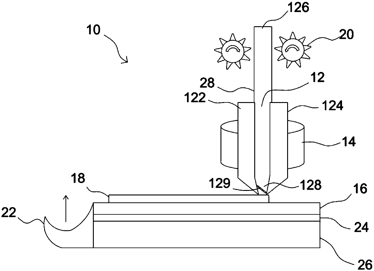 Screen printing nozzle device