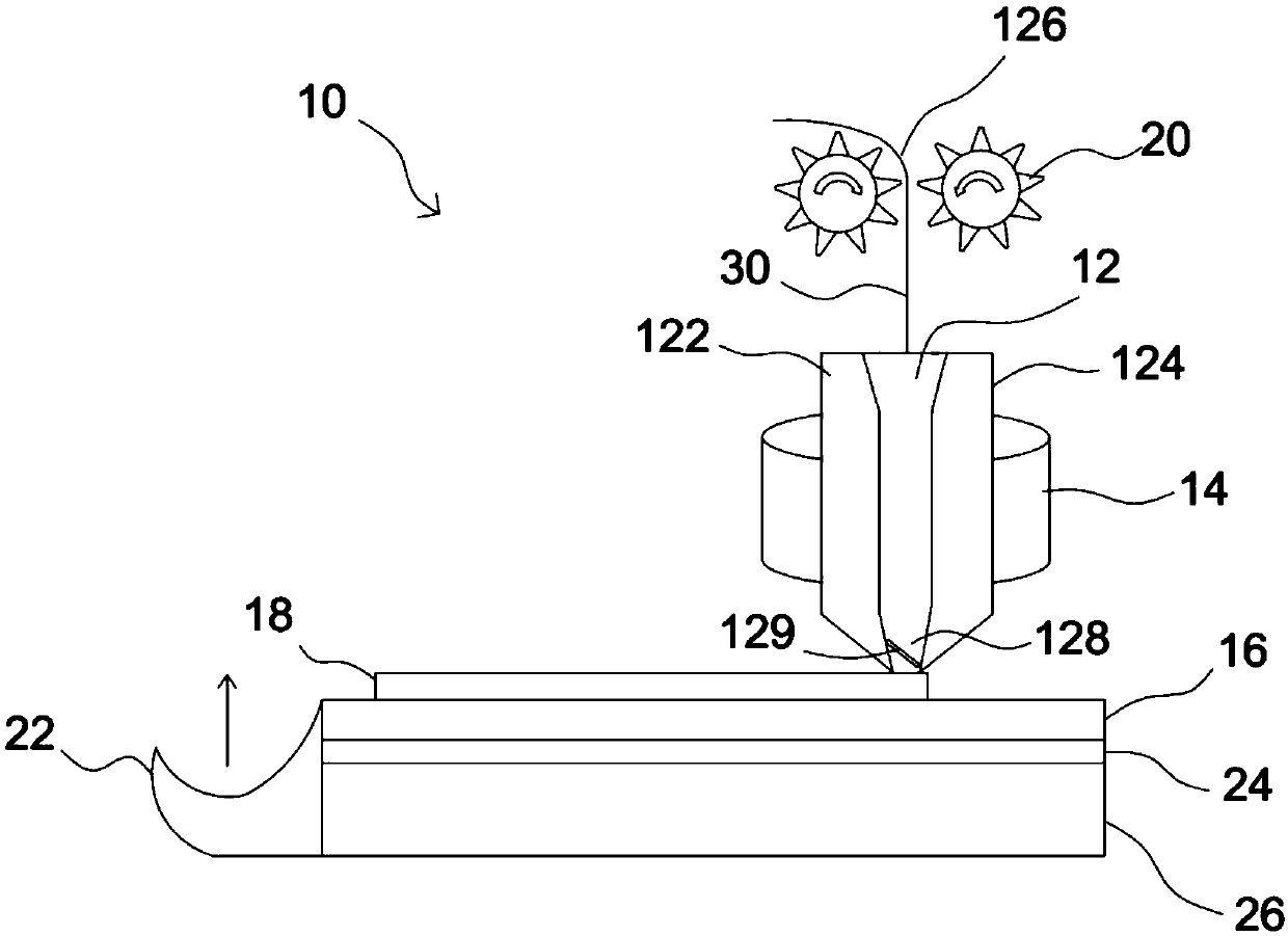 Screen printing nozzle device