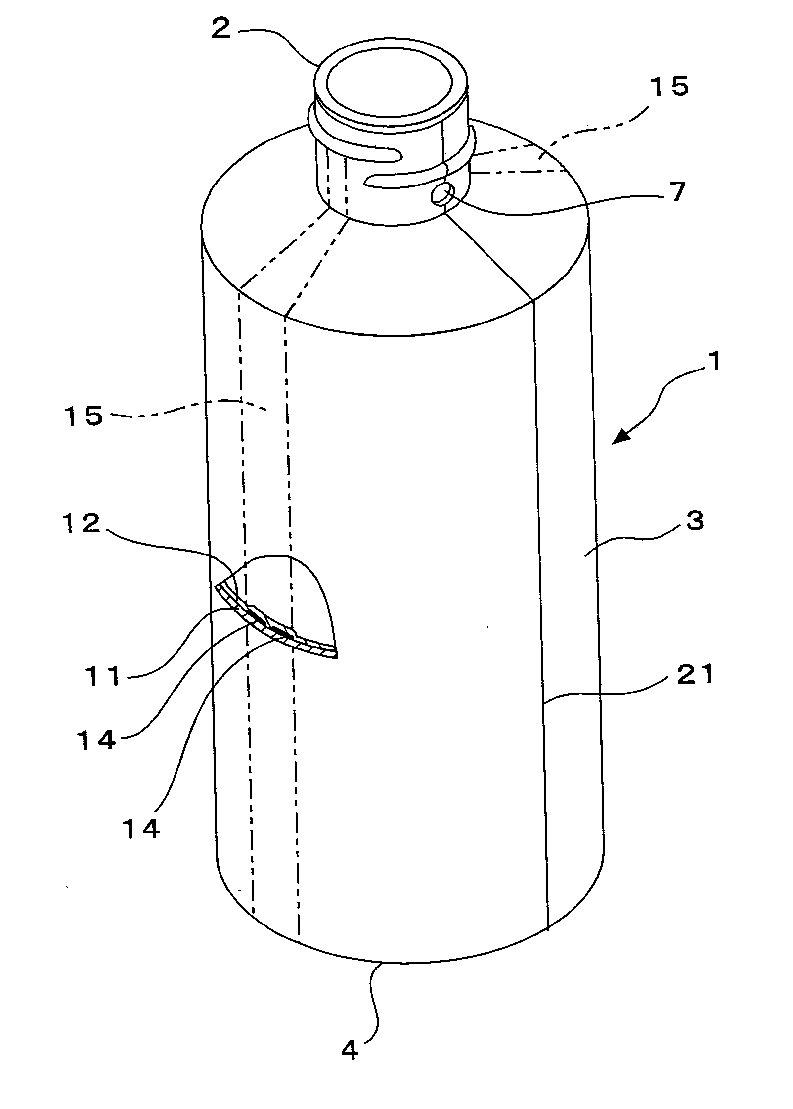 Blow-molded container