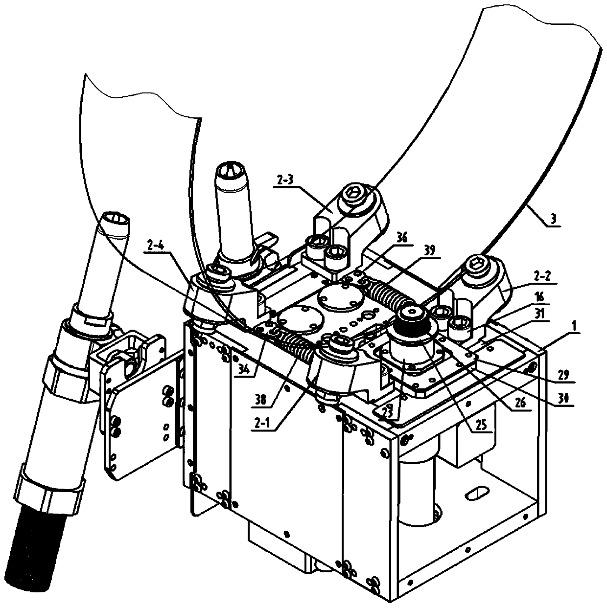 Side-driving-type all-position automatic welding trolley traveling mechanism for pipeline