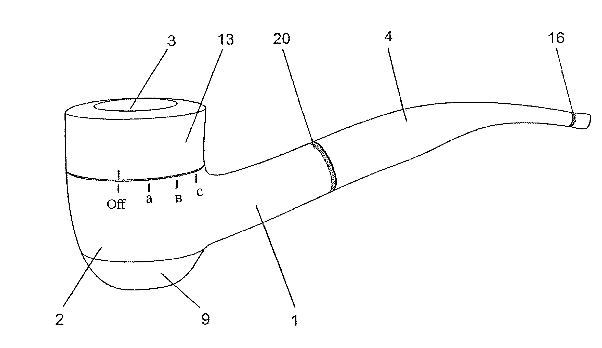 Smoke-simulating pipe