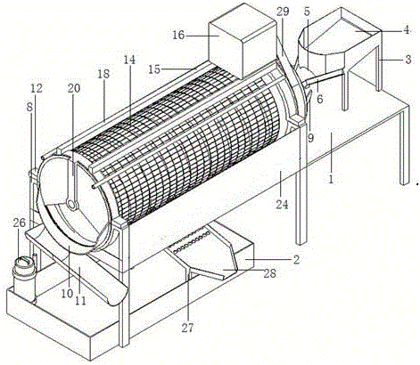 Eggshell peeling machine