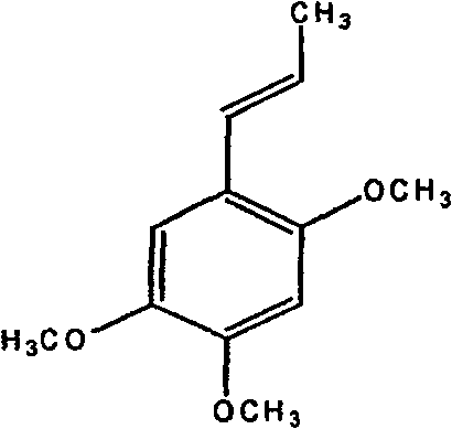 Medicine combination of tuber of dwarf lilyturf and asarone