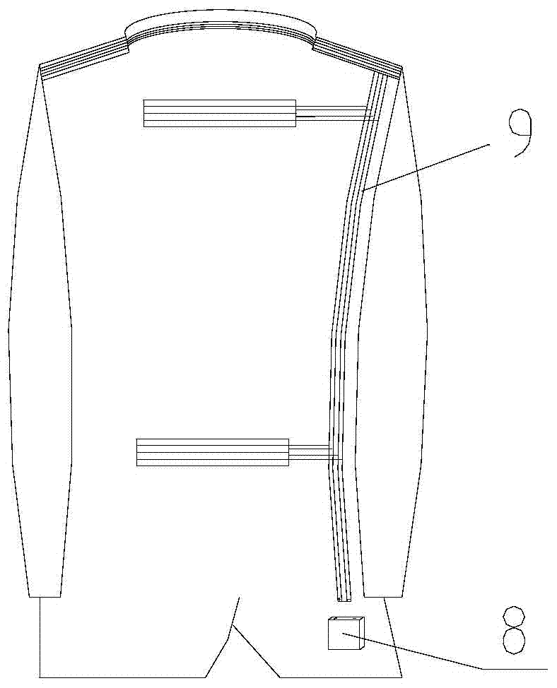 Heating fabric based on flexible thick-film heater and temperature control method thereof