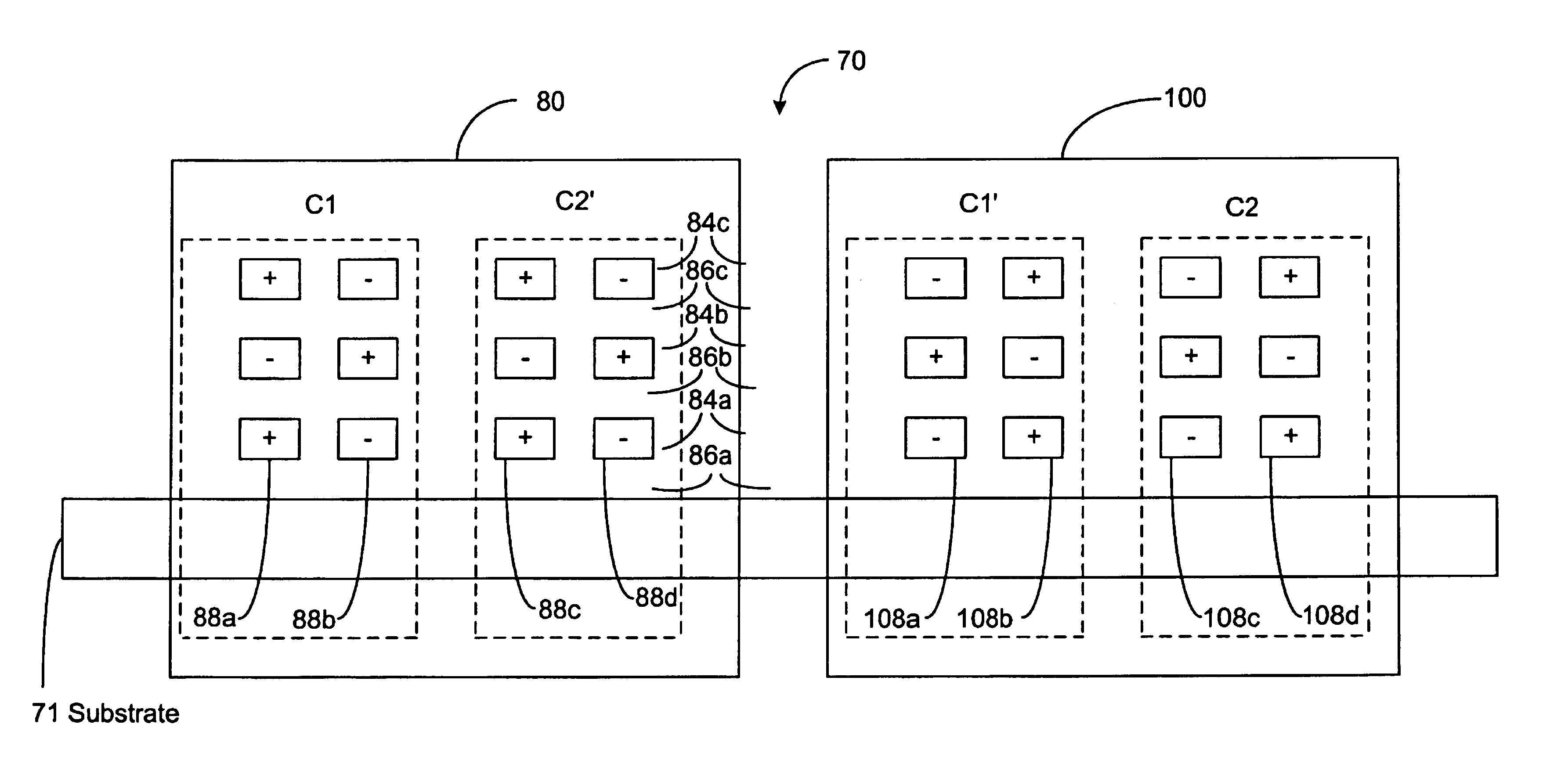 Fringing capacitor structure