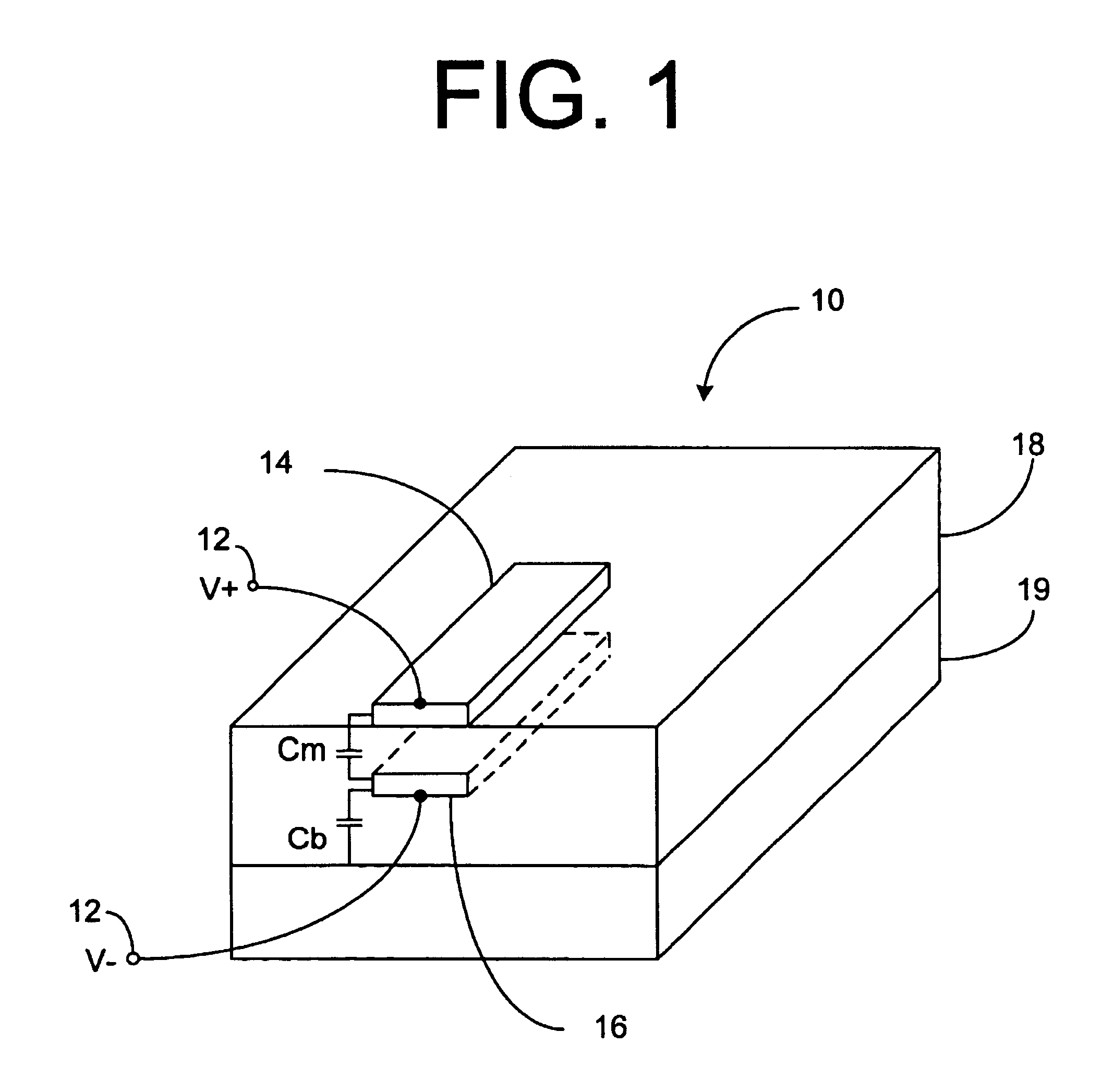 Fringing capacitor structure