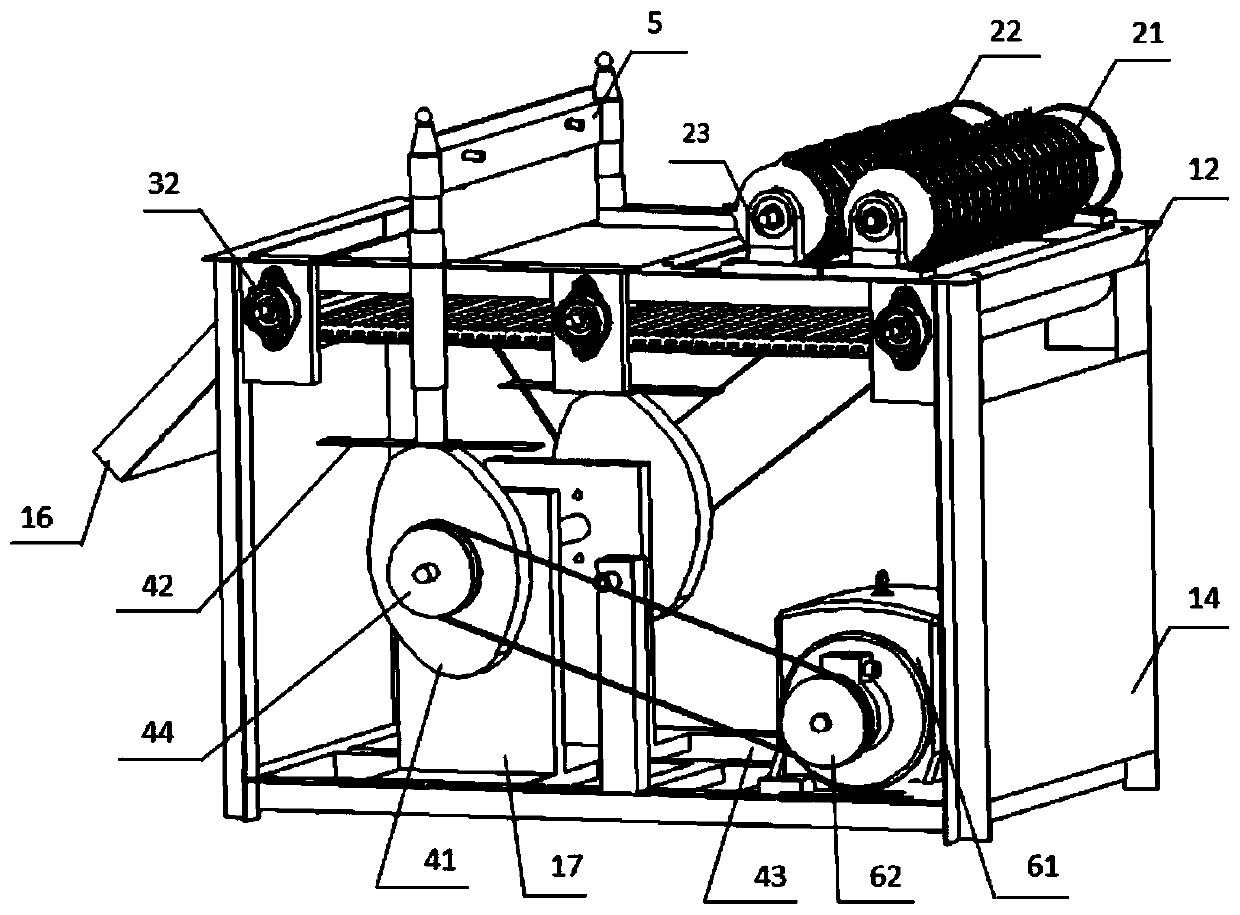 A regular shape crushing and cutting device for waste power battery inner core