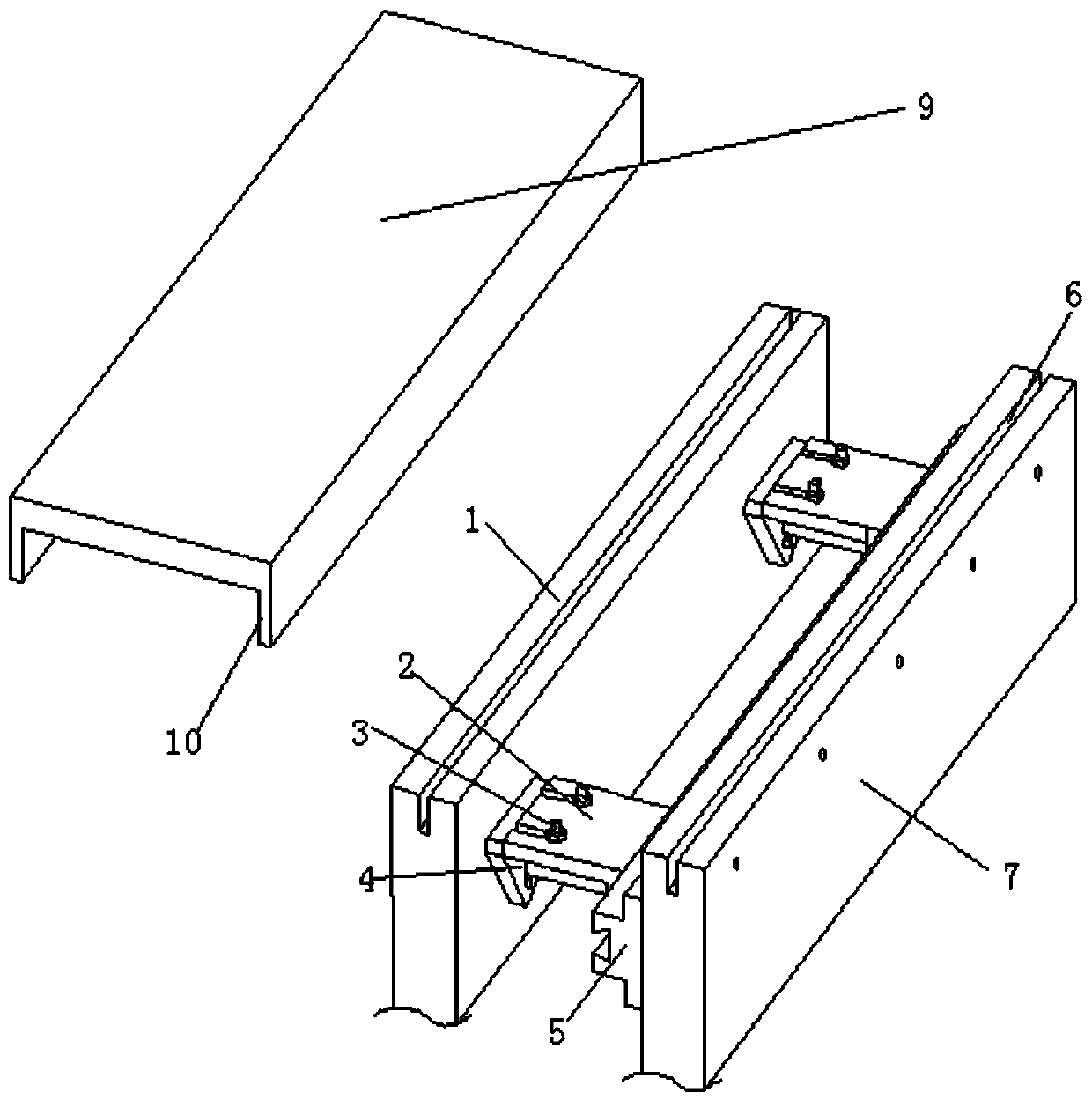 Quick connecting and mounting structure for indoor decoration plate