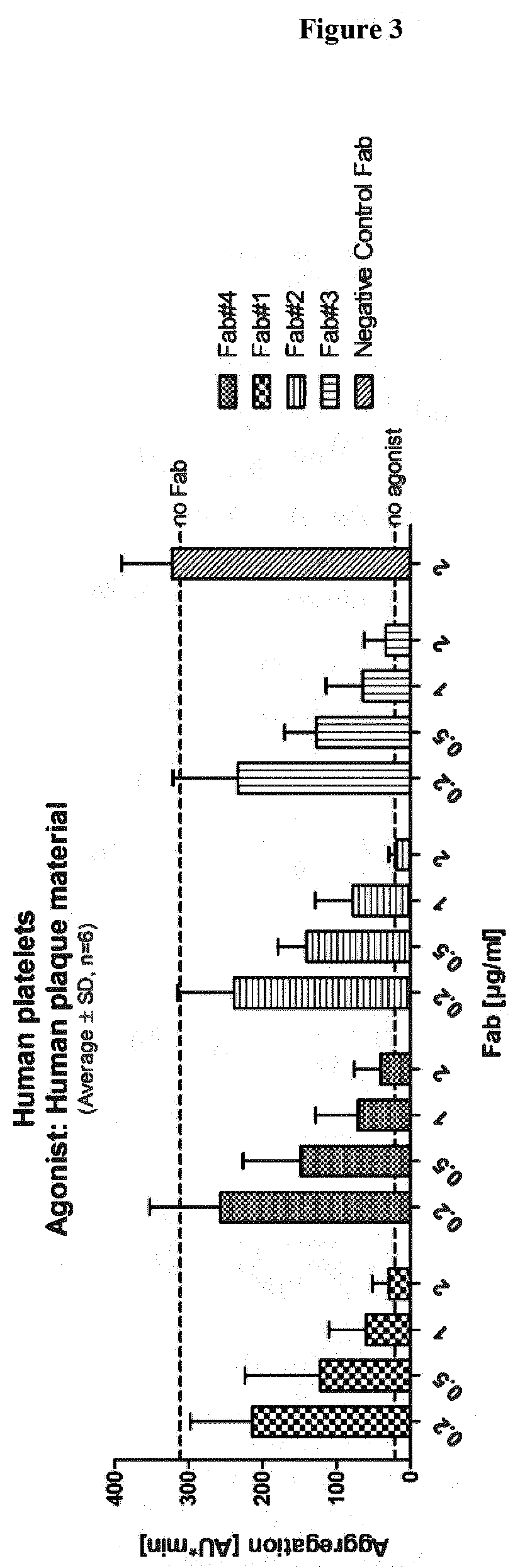 Antibodies targeting glycoprotein vi