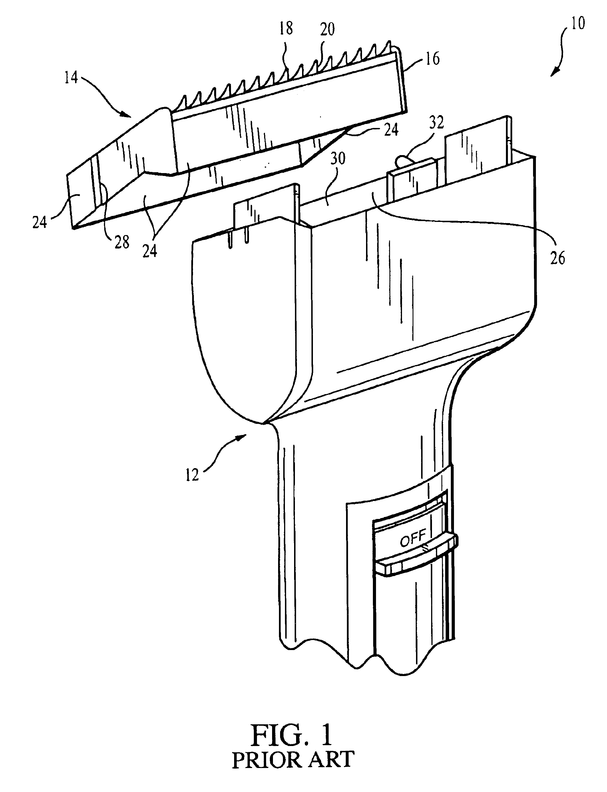 Fixed head clipper and disposable blade assembly