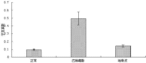 Application of Chinese wolfberry root-bark aqueous extract to preparation of estrogen medicines