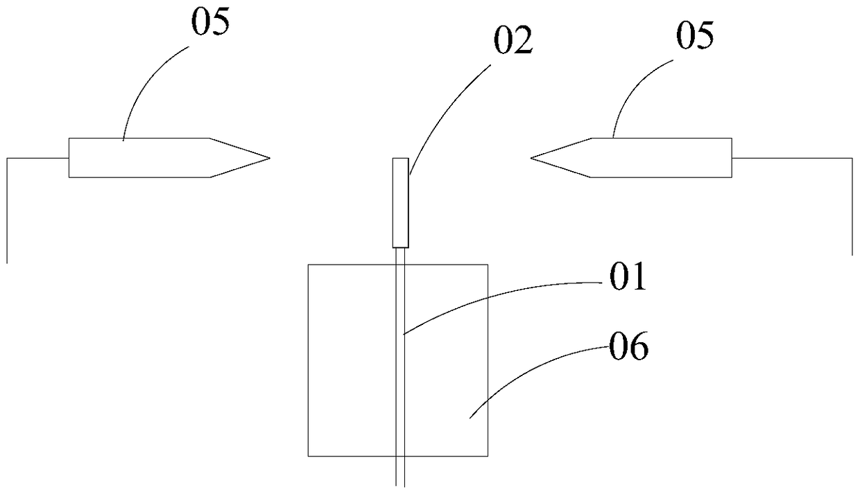 A collimator and in-line polarizer including the collimator