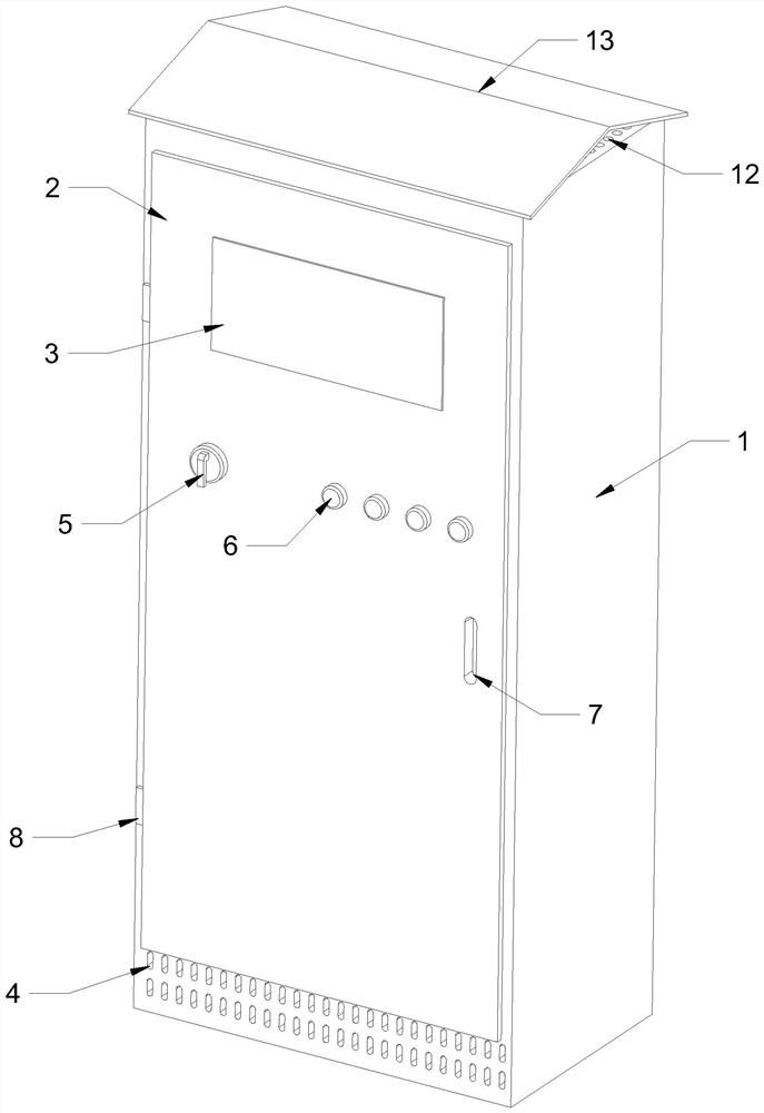 Power distribution cabinet for electric power engineering