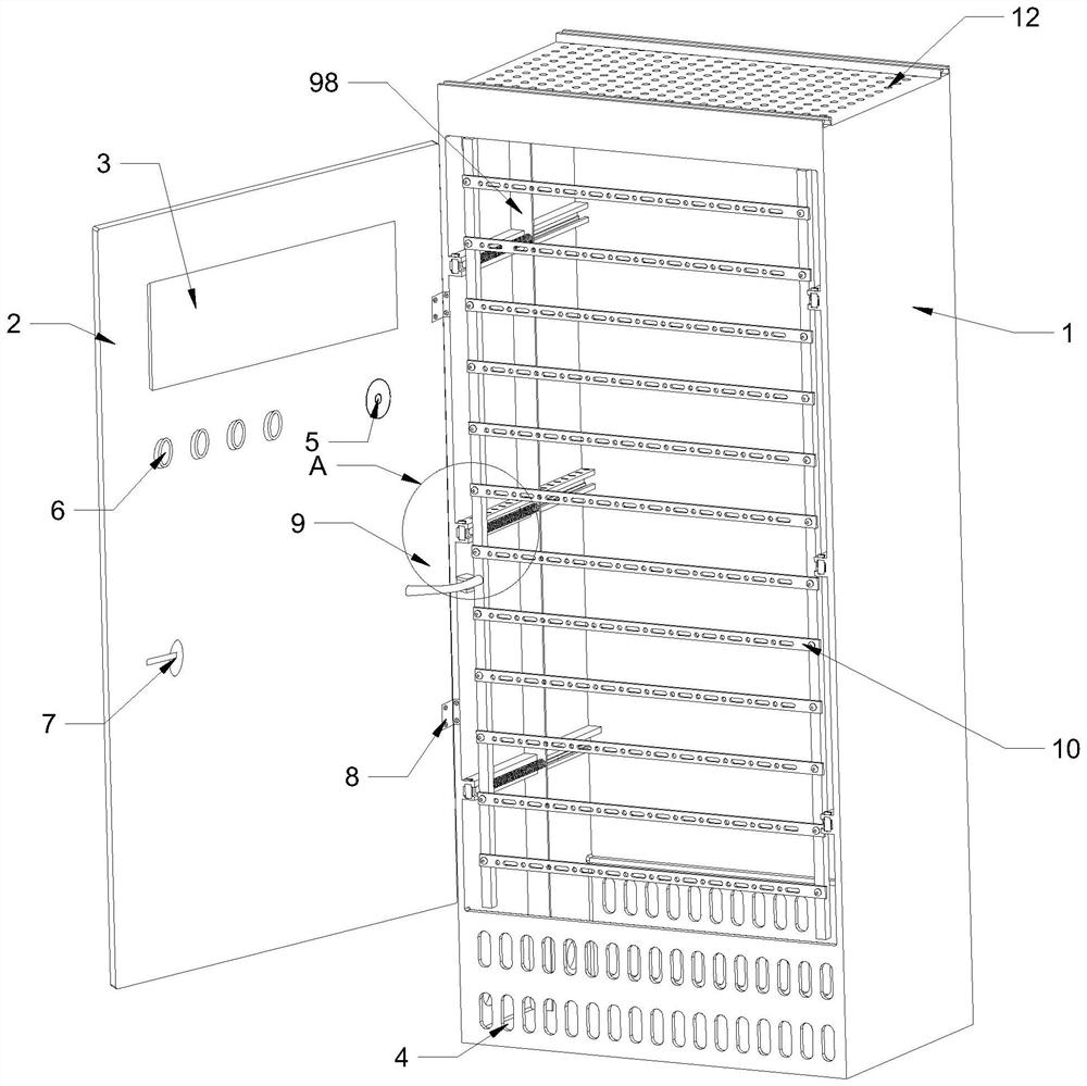 Power distribution cabinet for electric power engineering