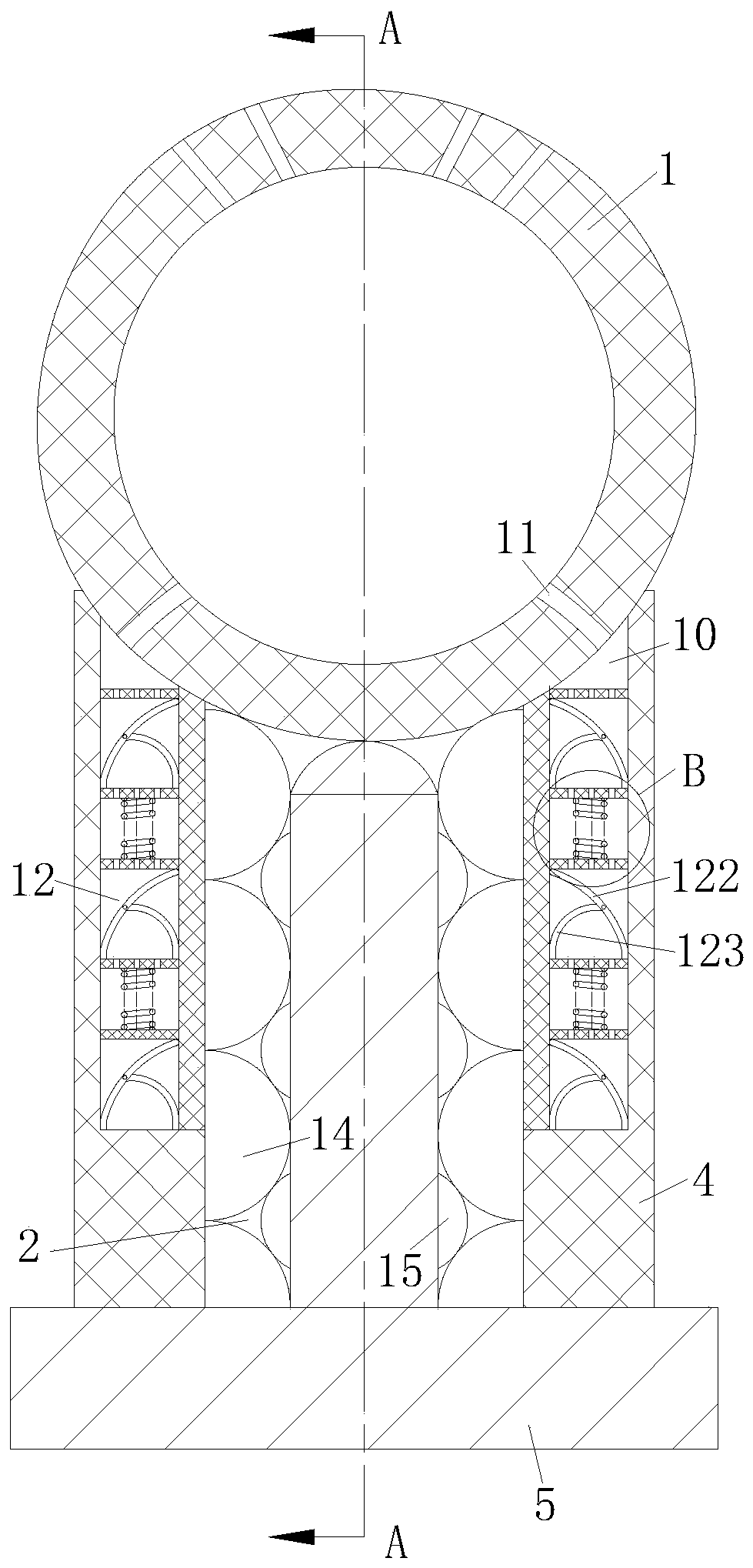 A sealing rubber strip