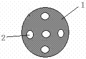 Fixed part composite filter rod and composite filter tips thereof