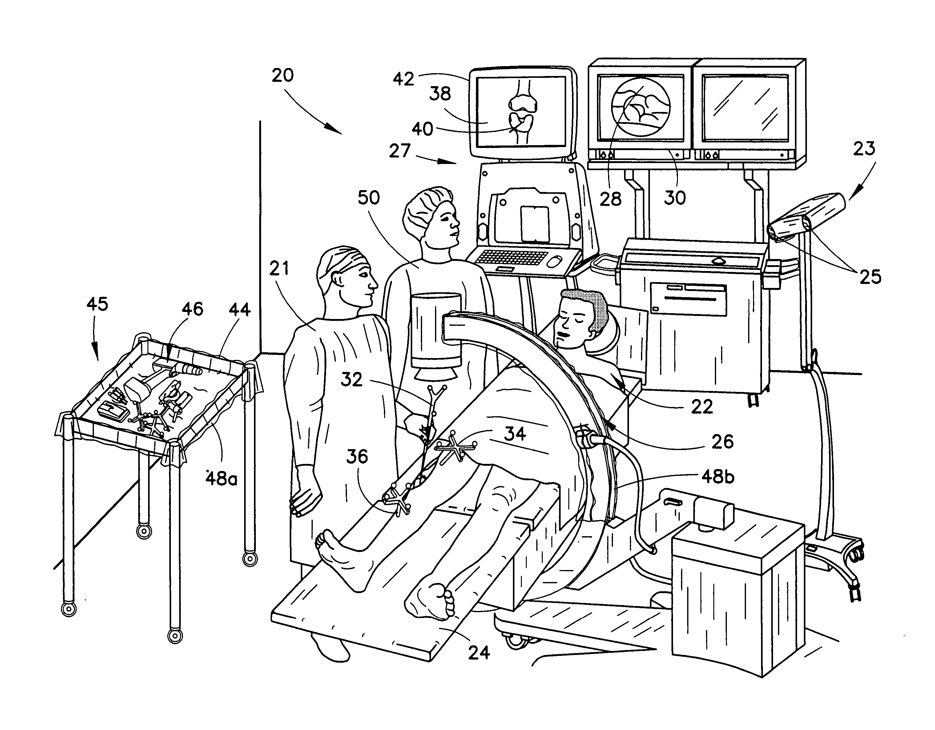 Image guided tracking array and method