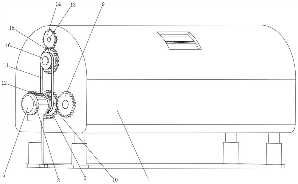 Garbage mixing system device and garbage treatment device equipped with the device