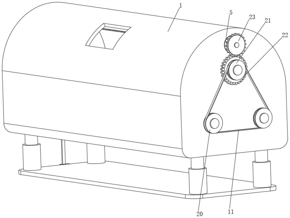 Garbage mixing system device and garbage treatment device equipped with the device