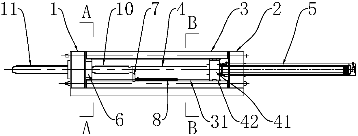 Horizontal type drawing press