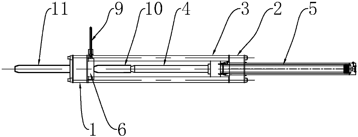 Horizontal type drawing press