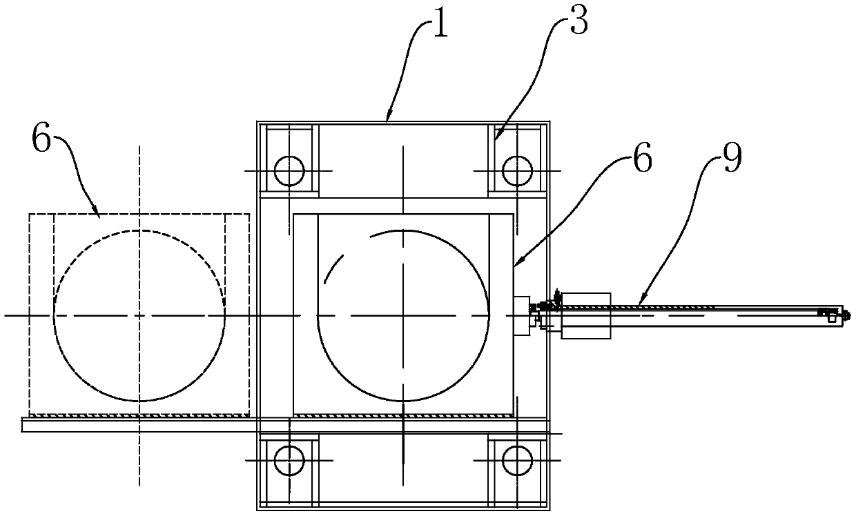 Horizontal type drawing press