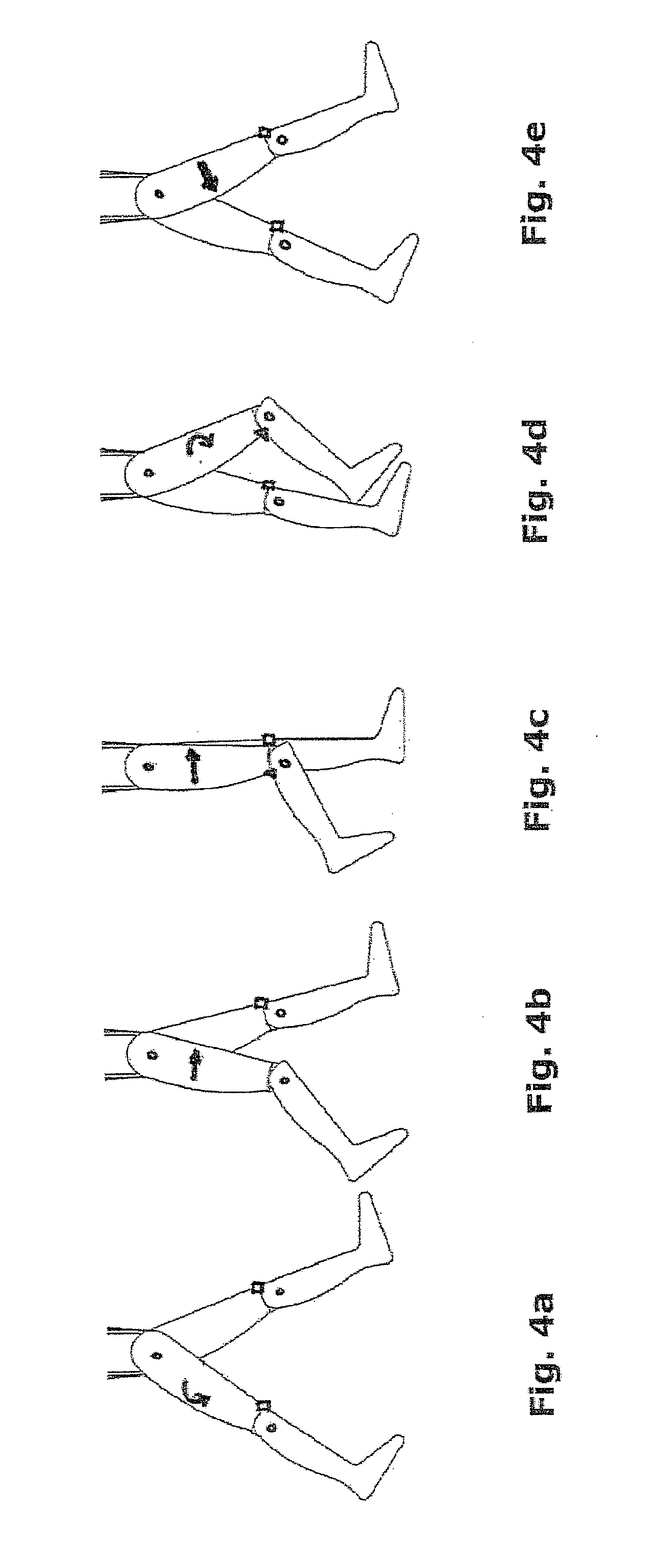 Dummy object with extremeties which utilise the mass inertia thereof to replicate a natural movement process