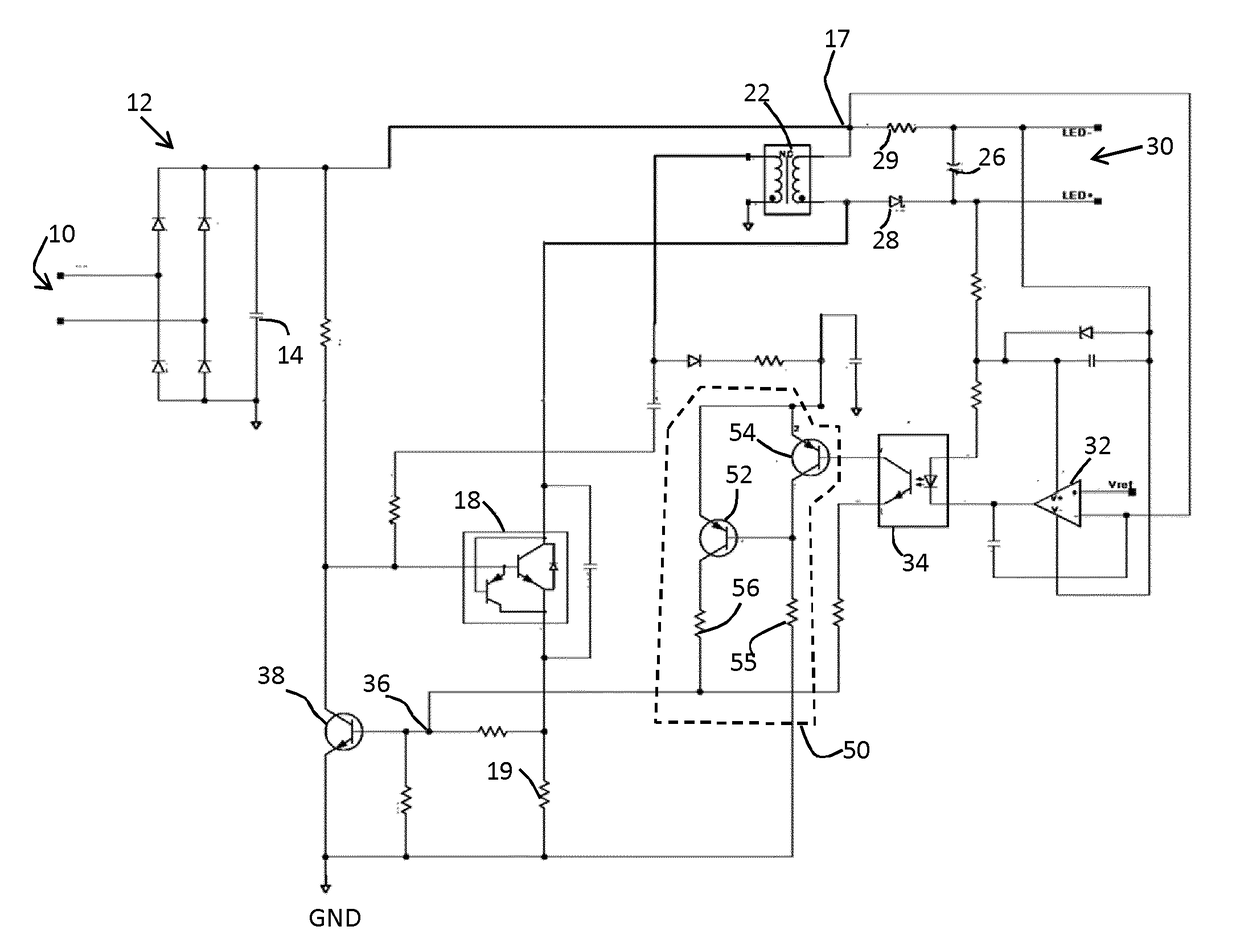 LED driver and an LED driving method