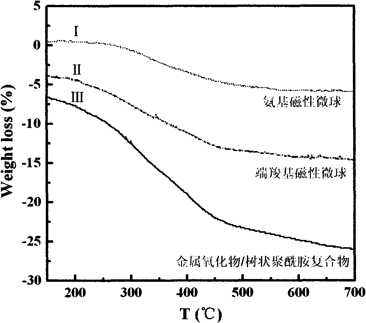 Magnetic iron oxide-dendritic polyamide core-shell nano complex and preparation thereof