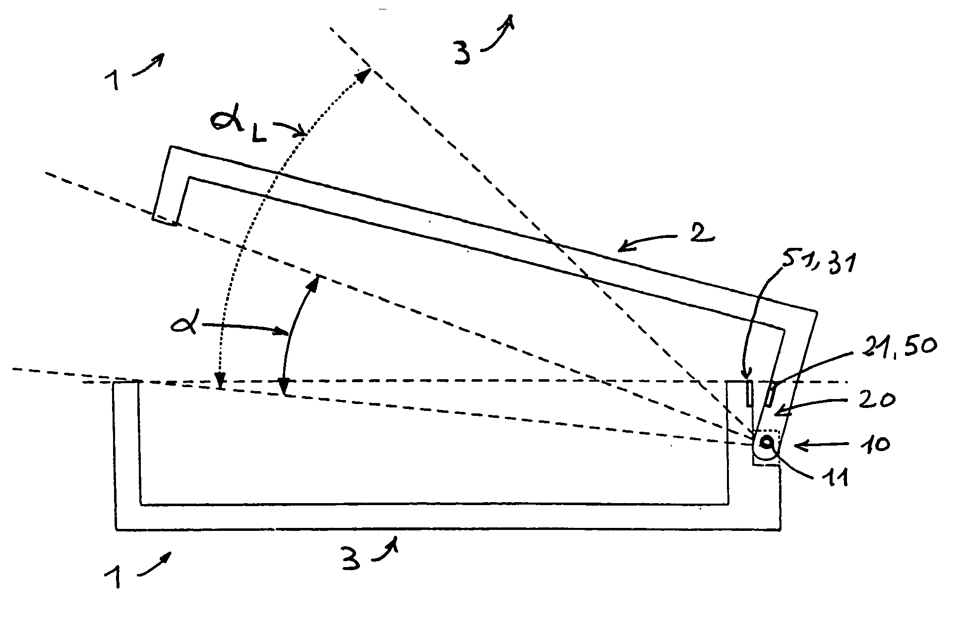 Packaging, typically a case, with closure by magnets