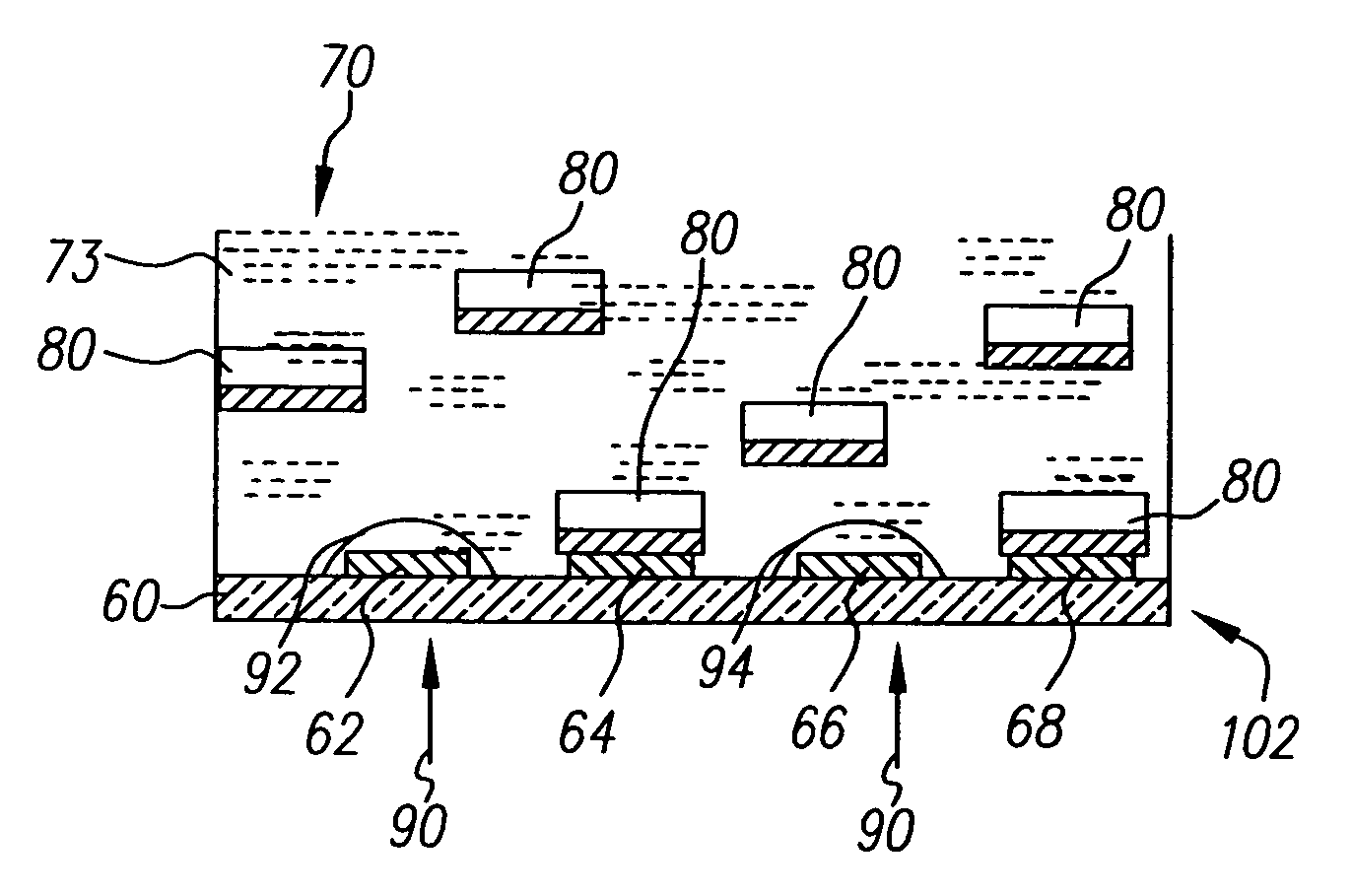 Thermally controlled fluidic self-assembly method and support