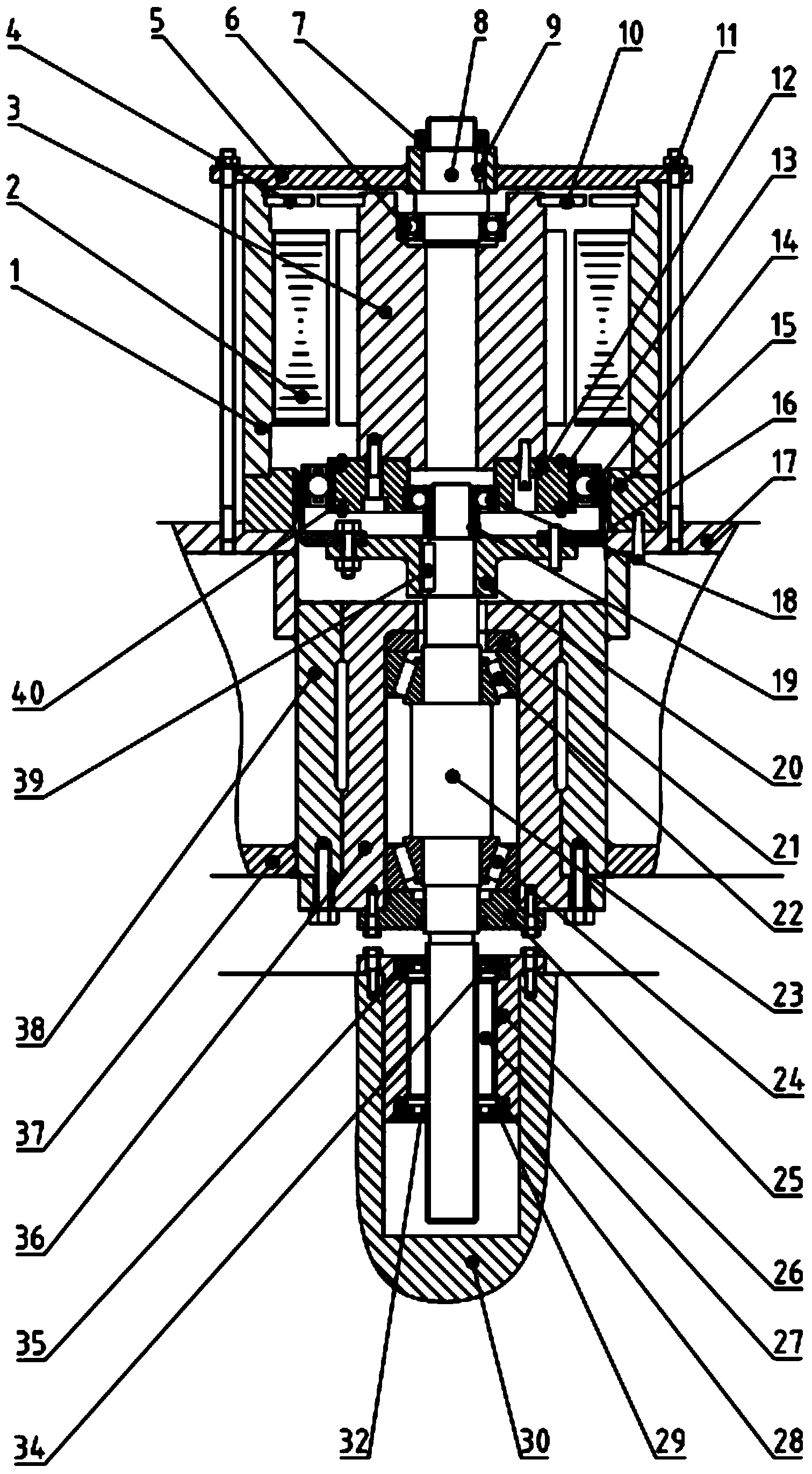 Servo direct-driven harmonic drive spiral bending machine