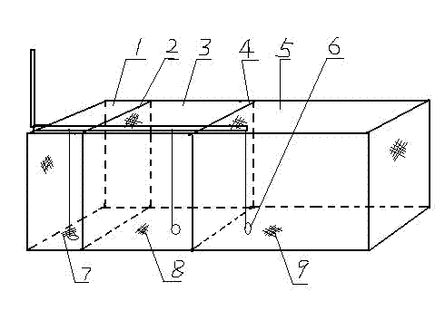 Combined mandarin fish fries cultivating net cage and using method