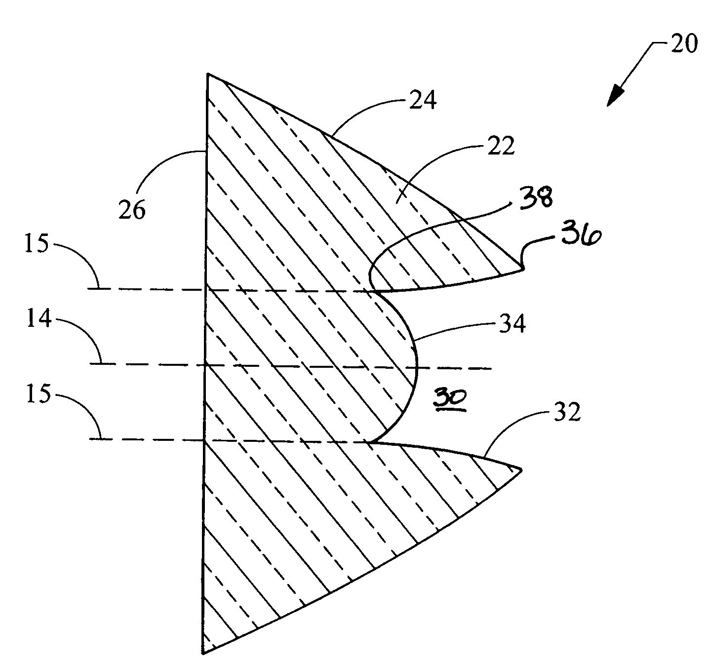 Side emitting near field lens