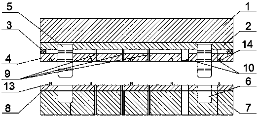 Forming die for expanded metal meshes for supplementary restraint systems