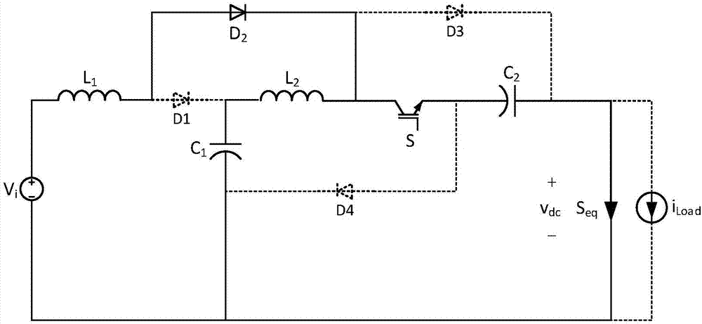 Quasi Z-source inverter of active switched capacitor