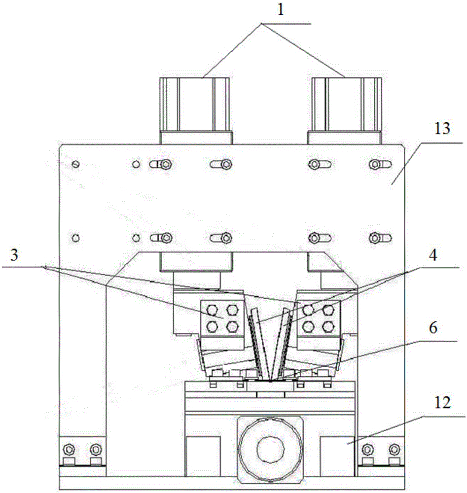 Synchronous hot-pressing-laser welding resistance hot pressing device