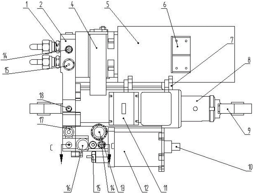 Integrated electro-hydrostatic servo mechanism