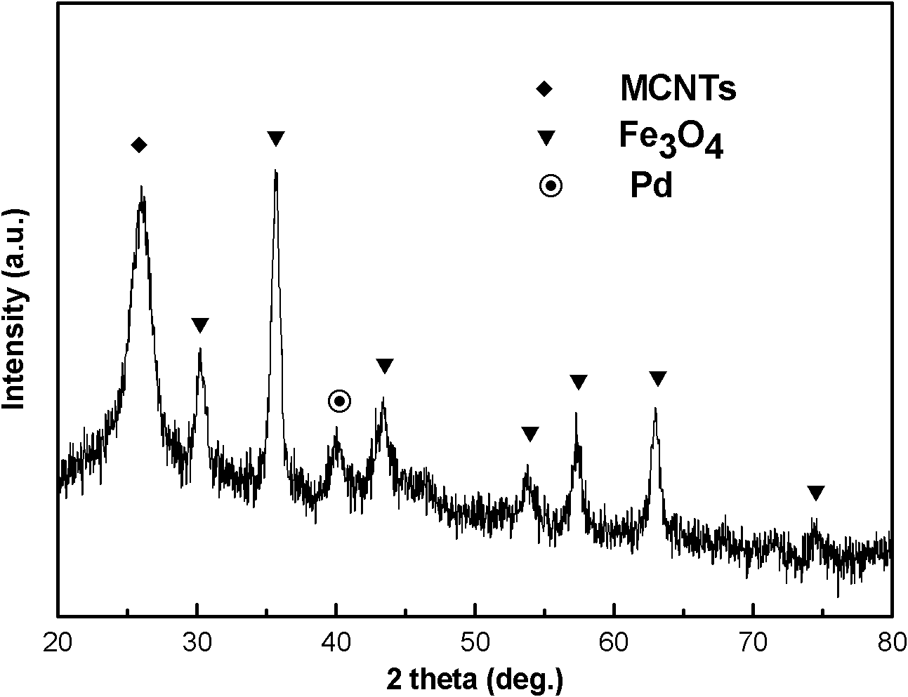 Method for preparing carbon nanometer tube loaded type catalyst