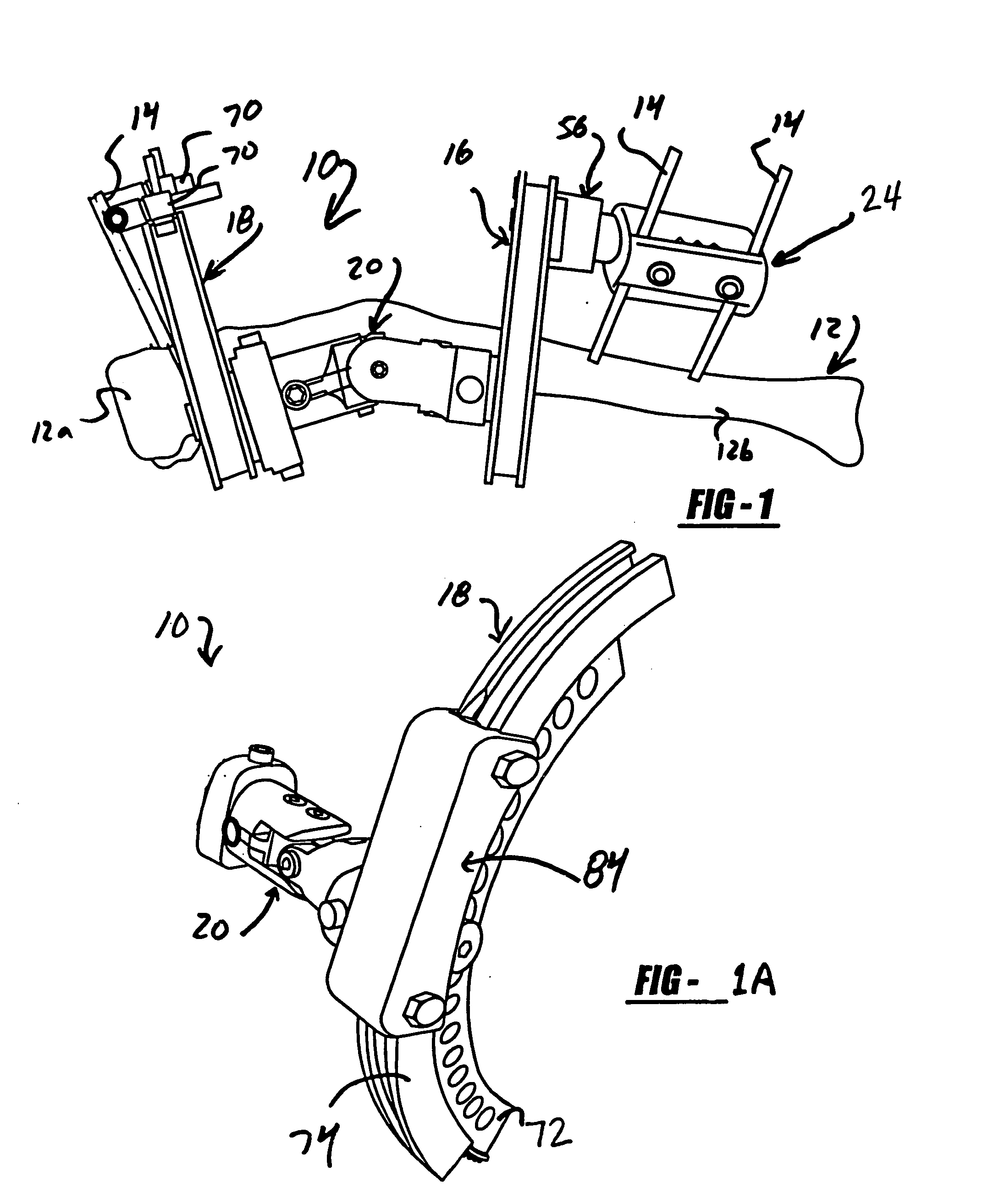 Frame assembly for external fixation device and associated method