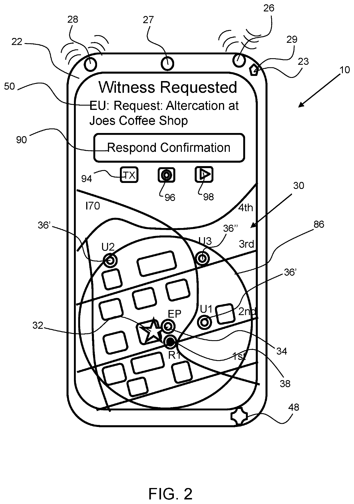 Witness request and alert notification and tracking system