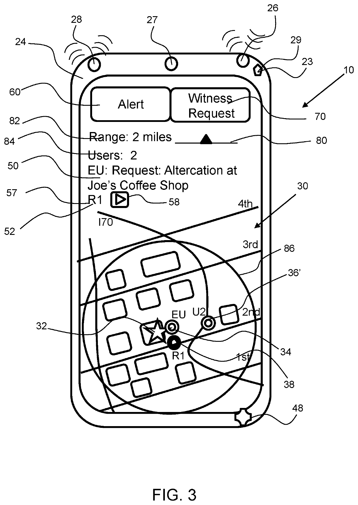 Witness request and alert notification and tracking system